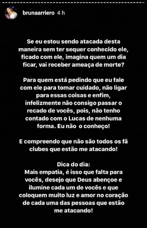 Fãs de Lucas Viana e Hariany Almeida atacaram mulher e fizeram ameaça de morte Fãs de Lucas Viana e Hariany Almeida atacaram mulher e fizeram ameaça de morte