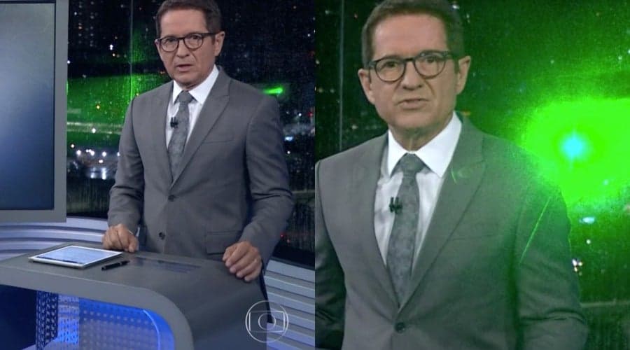 Ao vivo, estúdio de vidro de jornal da Globo é invadido por atitude criminosa e transmissão é cortada