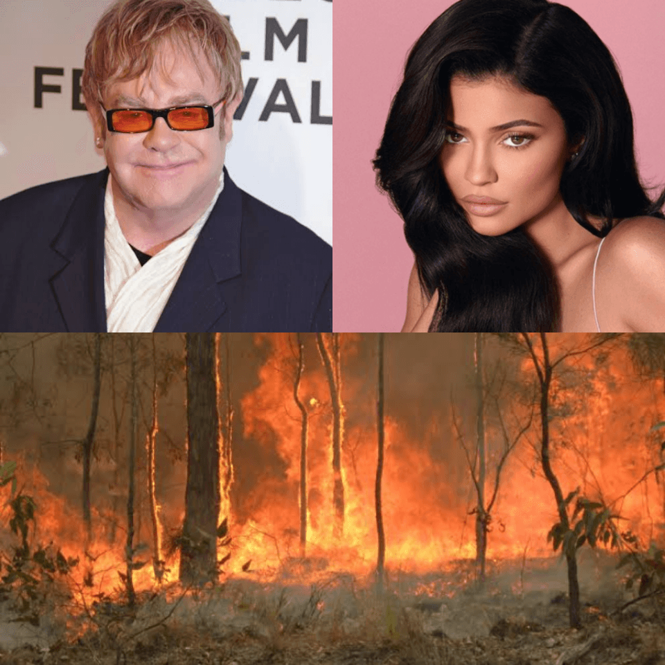 De Elton John a Kylie Jenner: Veja as celebridades que fizeram doações a Austrália para combater os incêndios