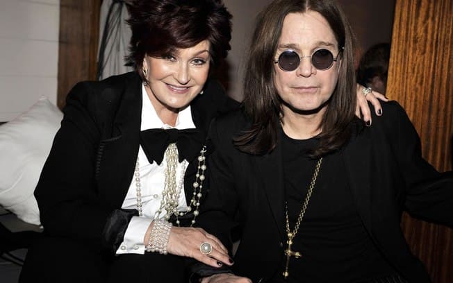 Ozzy e sua esposa Sharon Osbourne (Foto: Reprodução)
