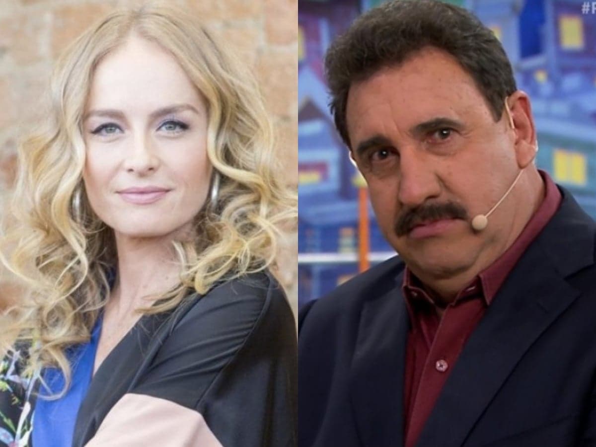 A famosa apresentadora da Globo, Angelica e o apresentador do SBT, Ratinho tiveram os seus futuros expostos (Foto: Montagem TV Foco) A famosa apresentadora da Globo, Angelica e o apresentador do SBT, Ratinho tiveram os seus futuros expostos (Foto: Montagem TV Foco)