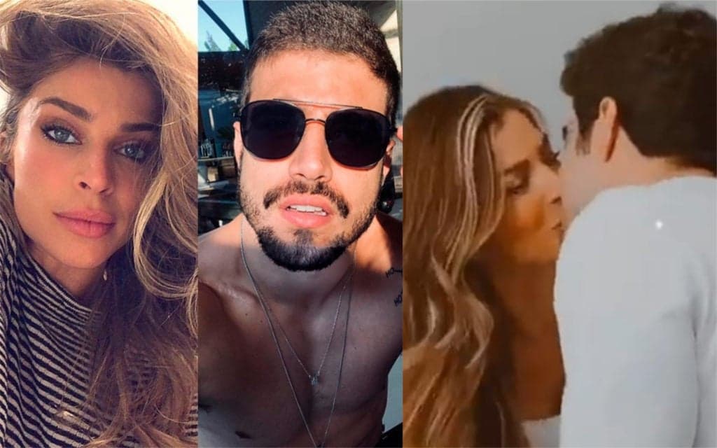 Finalmente! Caio Castro e Grazi Massafera trocam beijos em vídeo e galã se declara: "Te amo"