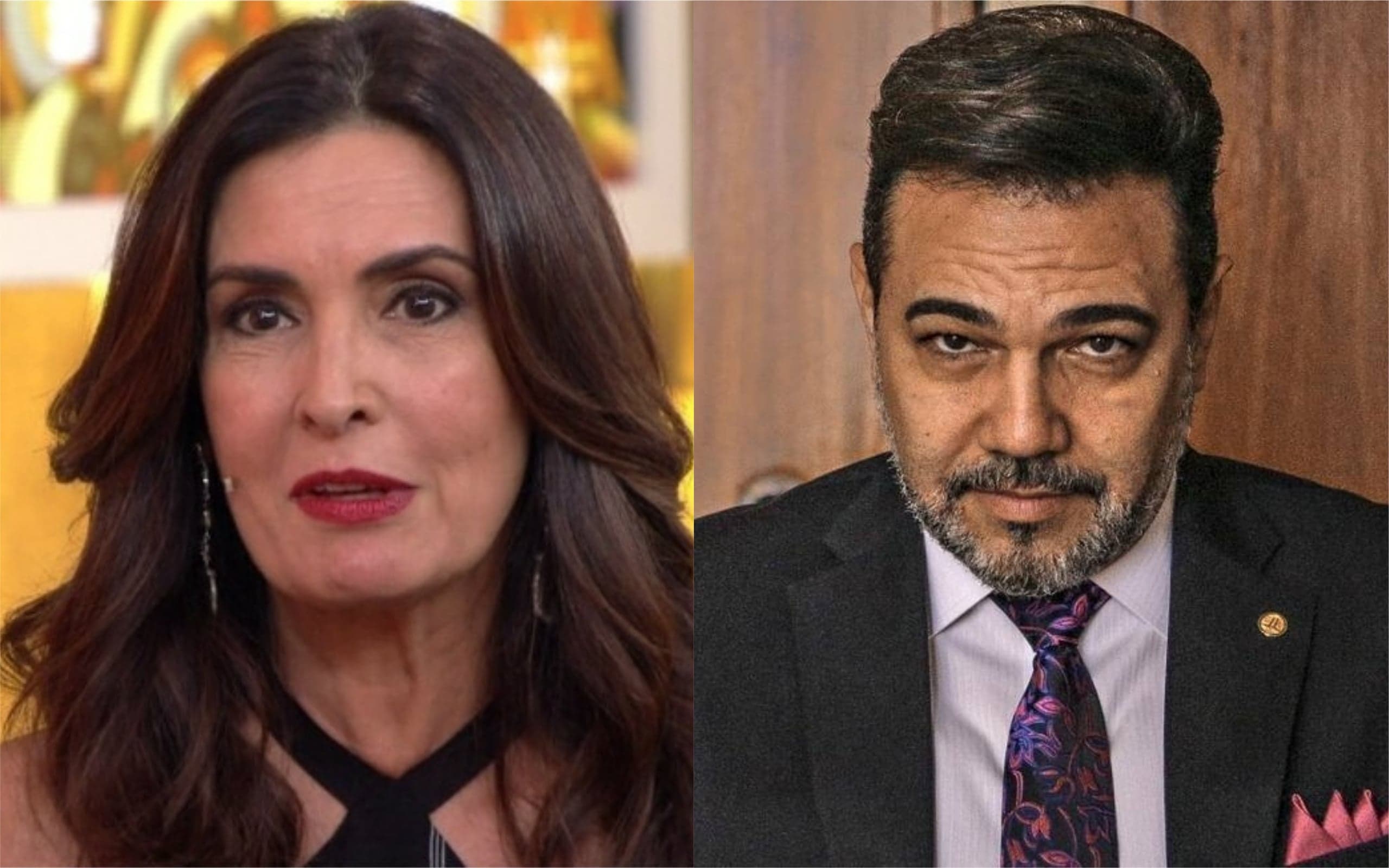 Fátima Bernardes e Marcos Feliciano (Foto: Reprodução)