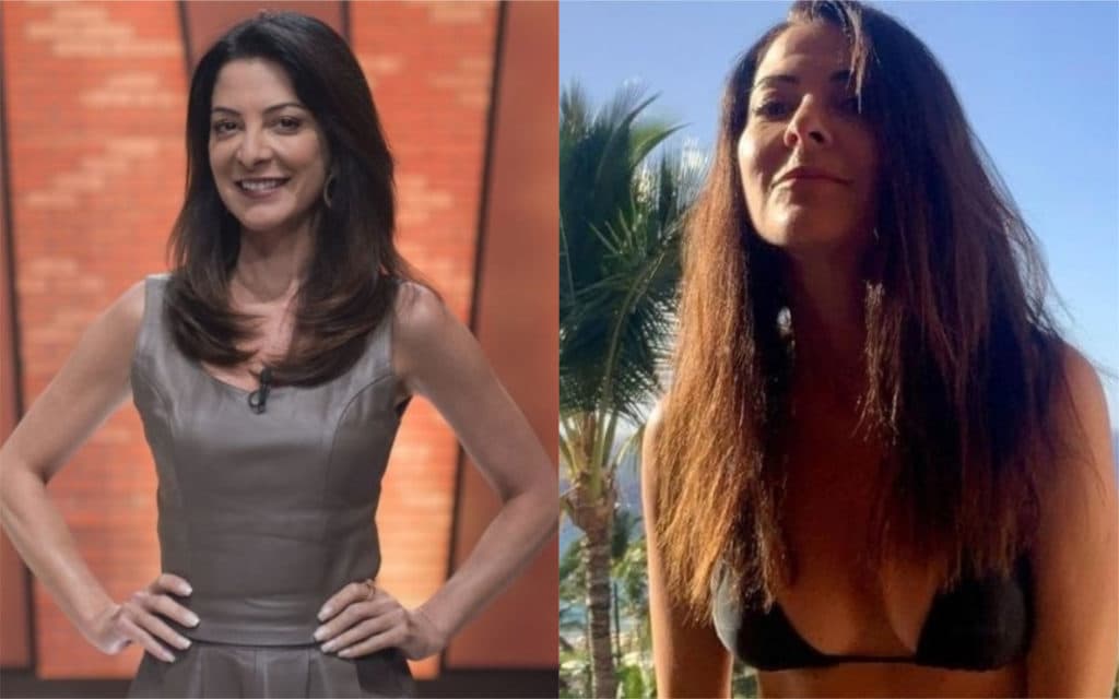 Arrasou! Ana Paula Padrão é flagrada de biquíni e deixa famosos impressionados