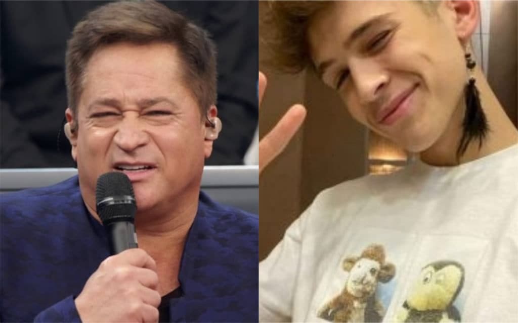Filho de Leonardo passa por transformação radical, deixa o cabelo rosa e reação de famoso choca