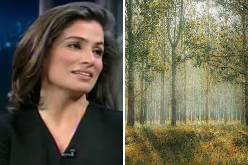 Renata Vasconcellos vai passear em floresta de mata fechada, se depara com animal e vídeo vaza