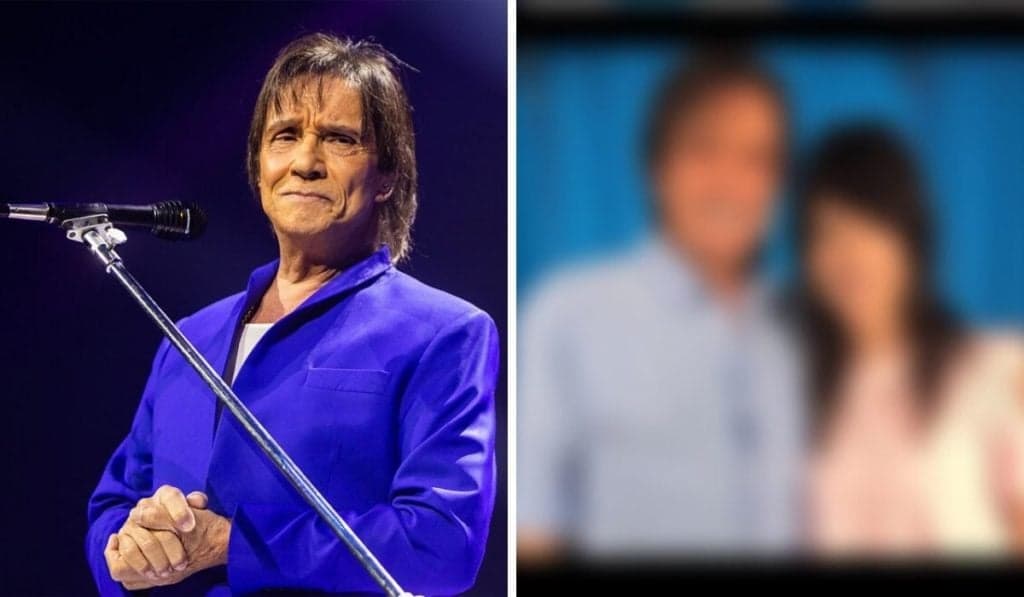 Impactada! Roberto Carlos posta foto ao lado de roqueira 50 anos mais nova e se declara
