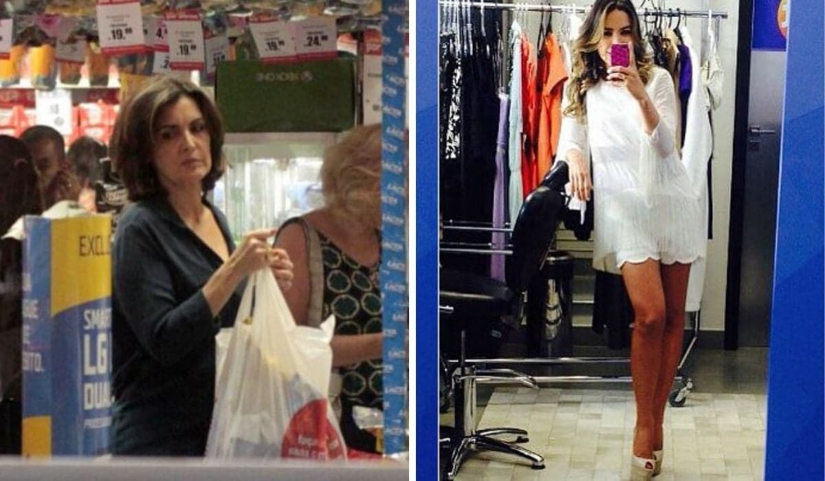 Gente como a gente! Patrícia Abravanel, Fátima Bernardes e outras celebridades milionárias flagradas fazendo compras em lojas populares Gente como a gente! Patrícia Abravanel, Fátima Bernardes e outras celebridades milionárias flagradas fazendo compras em lojas populares