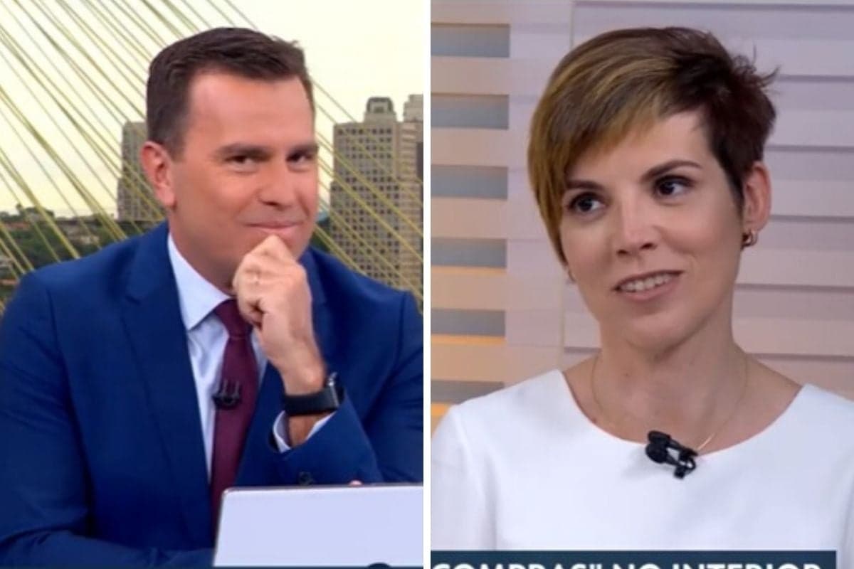 Rodrigo Bocardi faz brincadeira, Glória Vanique não gosta e dá resposta nele ao vivo: ‘machista’; Globo Rodrigo Bocardi faz brincadeira, Glória Vanique não gosta e dá resposta nele ao vivo: ‘machista’; Globo