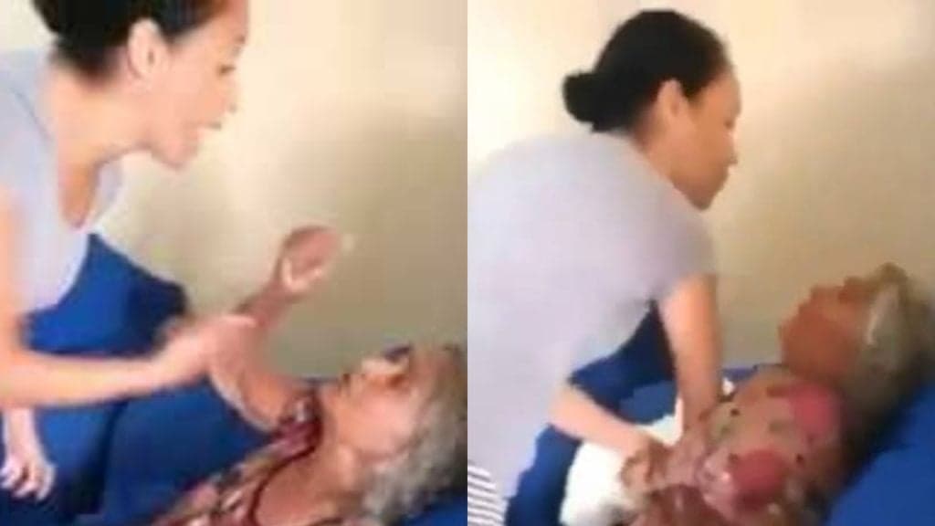 Cantora gospel é flagrada batendo na própria sogra idosa e imagens divulgadas causam enorme revolta