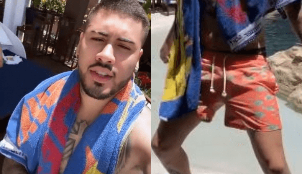 Sem vergonha, Kevinho confessa vontade ao aparecer em foto sensual que exibe volume: "Se pudesse estaria sentando"