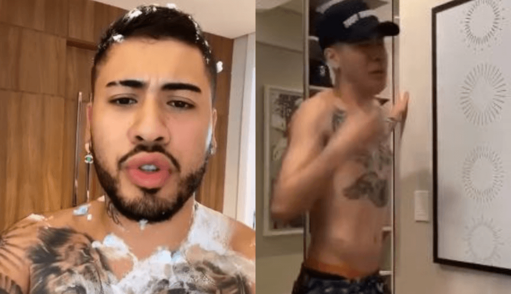 Kevinho esfrega dotes nos fãs, passa gel nas partes íntimas e se desespera: "Tá queimando tudo"