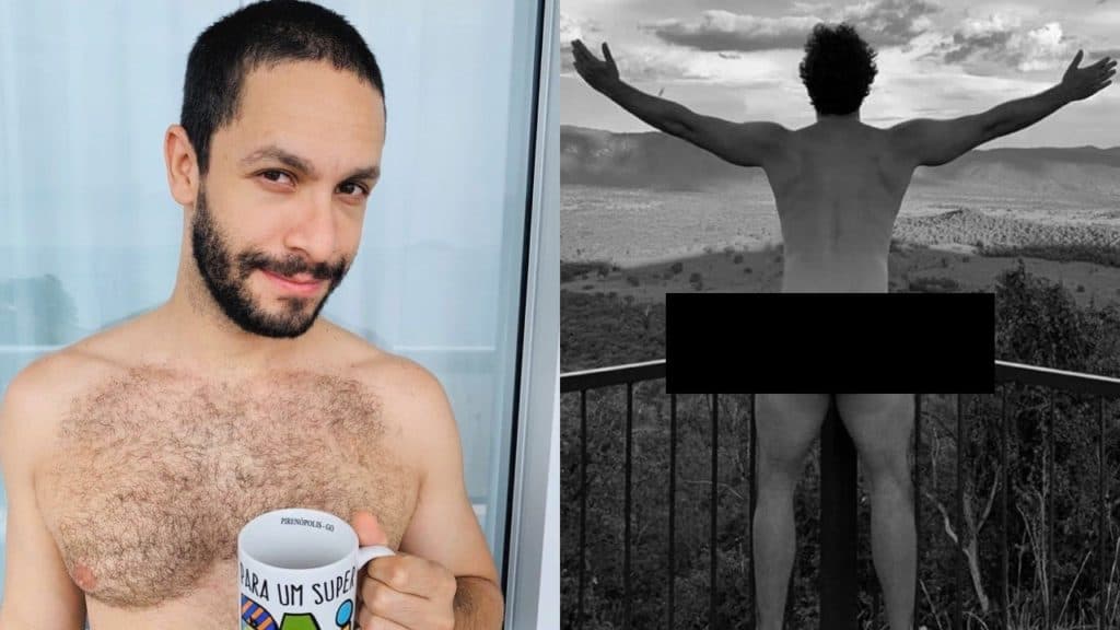 Rainer Cadete causa tumulto após escancarar bunda para o público e revela como 'namora': "Eita, Jesus"