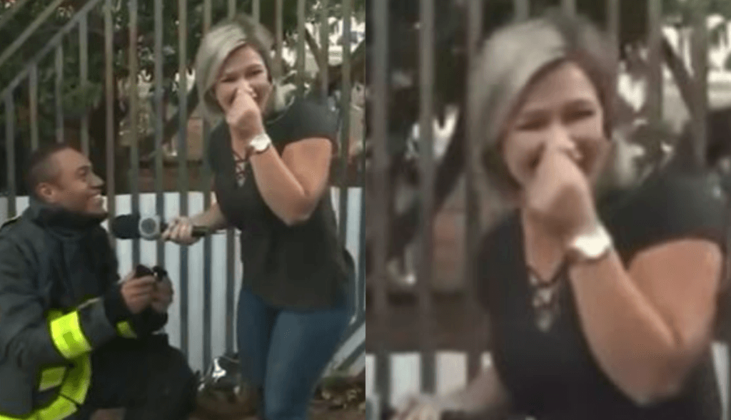 Após tentar fugir de pedido casamento feito ao vivo, repórter da Record é pressionada e revela decisão: "Difícil"