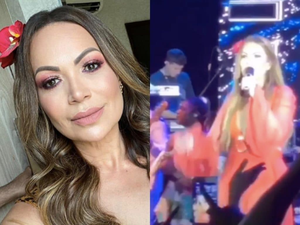 Solange Almeida humilha fã em show após pedido e é detonada em cima do palco: "Quem manda nessa po!!@ sou eu"