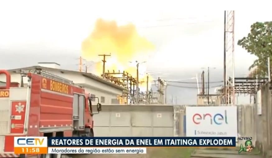 Explosão no Ceará foi transmitida ao vivo por afiliada da Globo