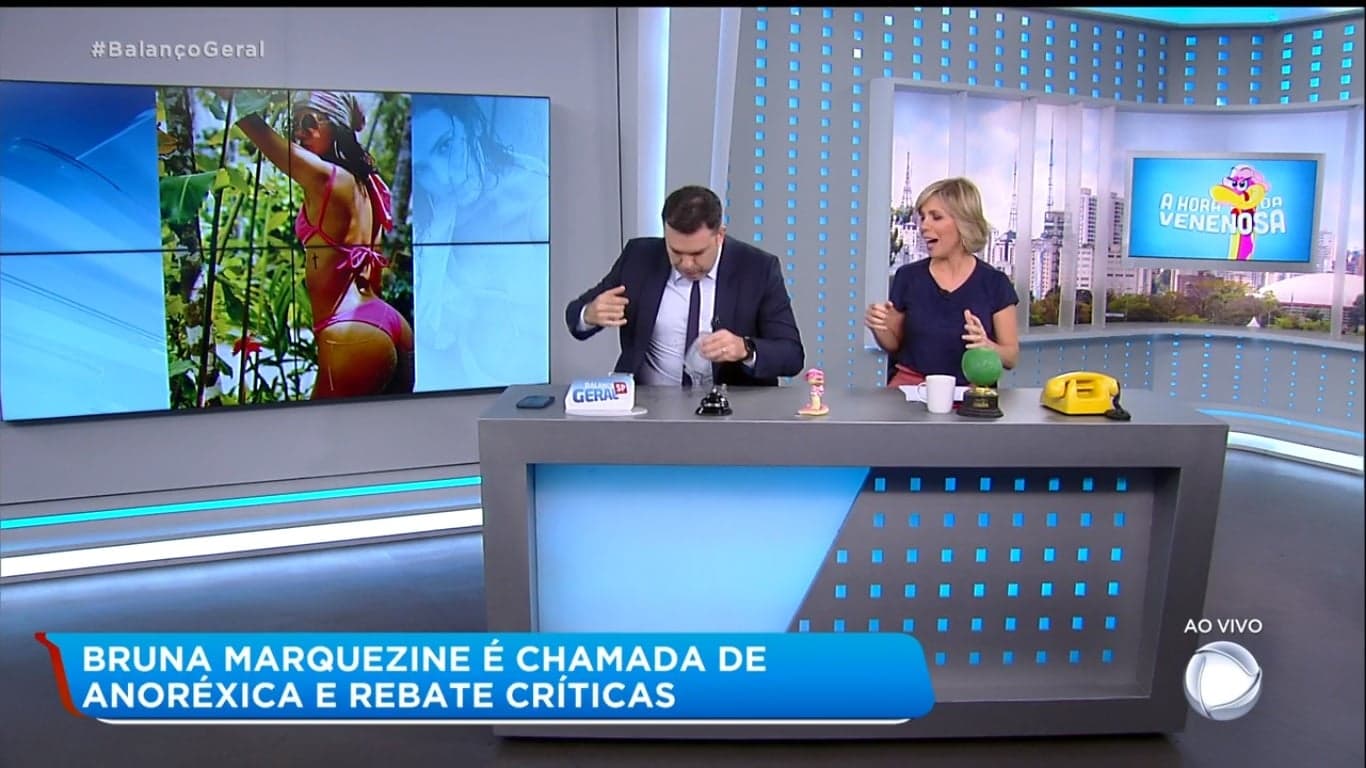O apresentador Matheus Furlan e a jornalista Keila Jimenez (Imagem: Reprodução) O apresentador Matheus Furlan e a jornalista Keila Jimenez (Imagem: Reprodução)