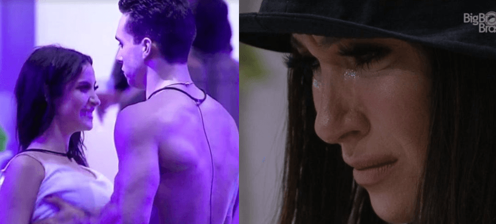 BBB20: Bianca chora após ser emparedada por Petrix, brother que pegou nos seios dela: "Desculpa"