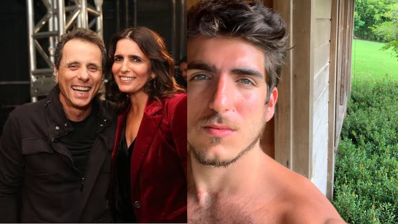Malu Mader e Tony Bellottto com João Mader Bellotto (Foto: Reprodução/TV Globo/Instagram) Malu Mader e Tony Bellottto com João Mader Bellotto (Foto: Reprodução/TV Globo/Instagram)