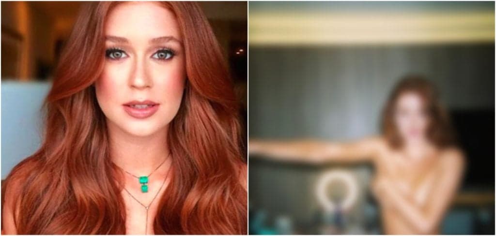 Marina Ruy Barbosa tem foto seminua divulgada com calcinha à mostra e seios em evidência