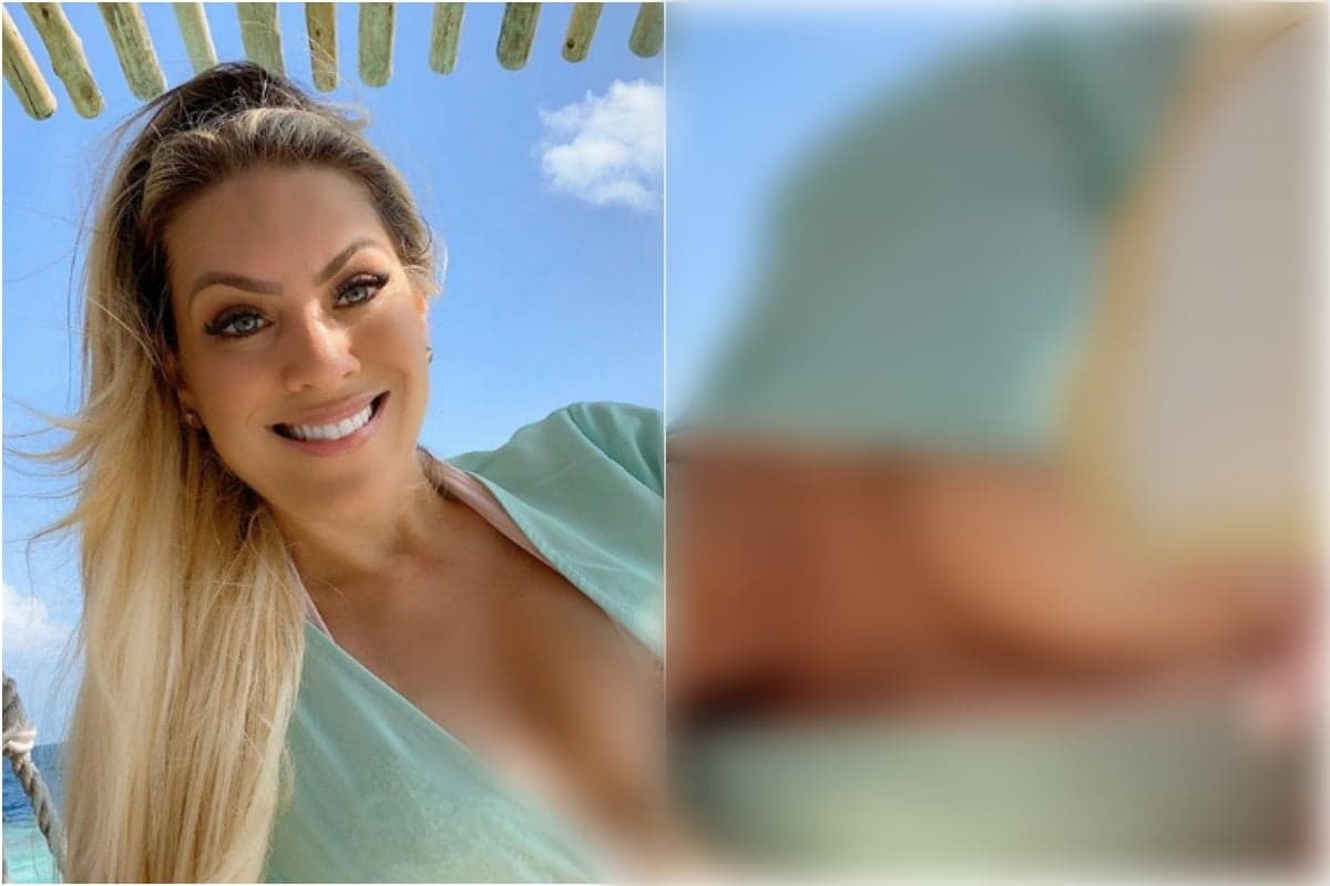 Renata Fan surpreendeu os seguidores ao se descuidar e mostrar demais. Foto: Reprodução