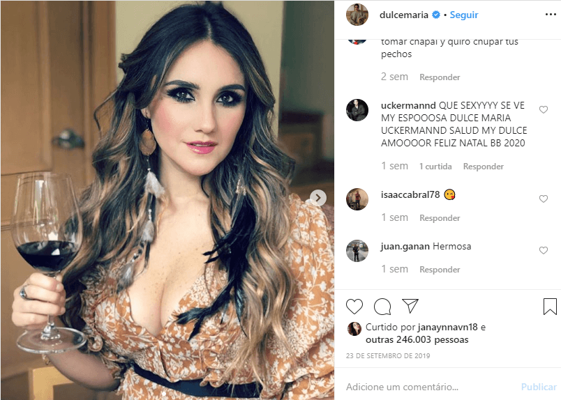 Foto compartilhada por Dulce Maria em seu Instagram (Foto: Reprodução)