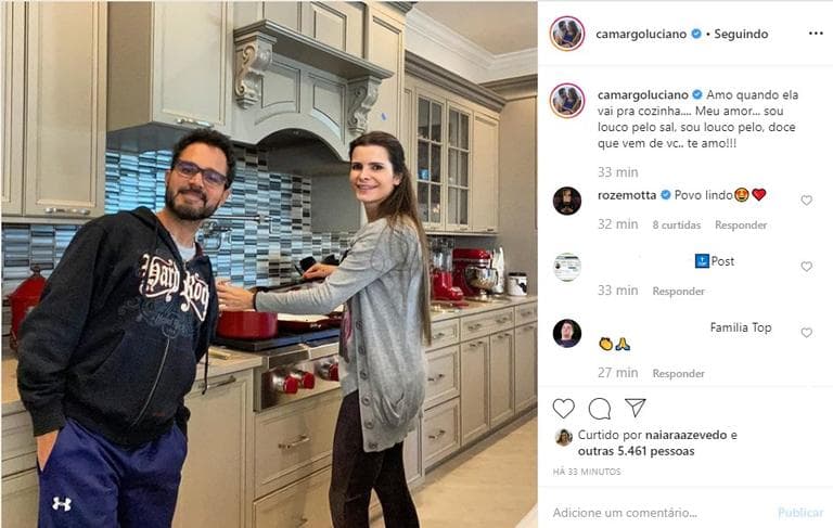 Luciano Camargo e esposa Flávia Camargo (Foto Reprodução/Instagram) Luciano Camargo e esposa Flávia Camargo (Foto Reprodução/Instagram)