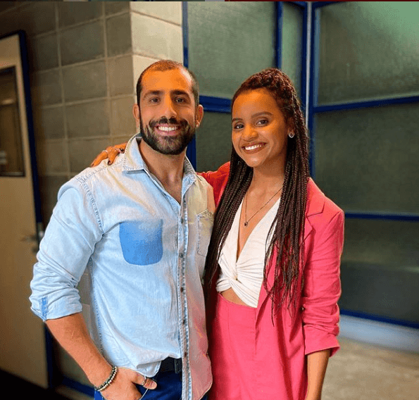 Kaysar e a beldades nas redes sociais (Foto: Reprodução) Gleici