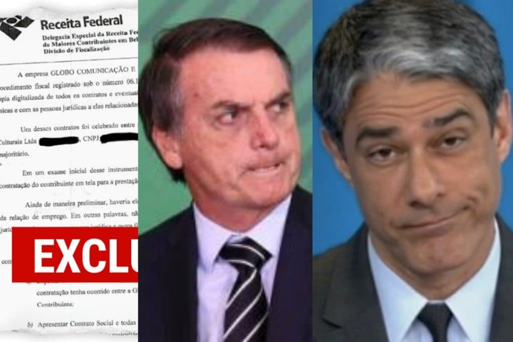 Em guerra com Bolsonaro, Globo vira alvo da Receita Federal e famosos globais são colocados contra parede