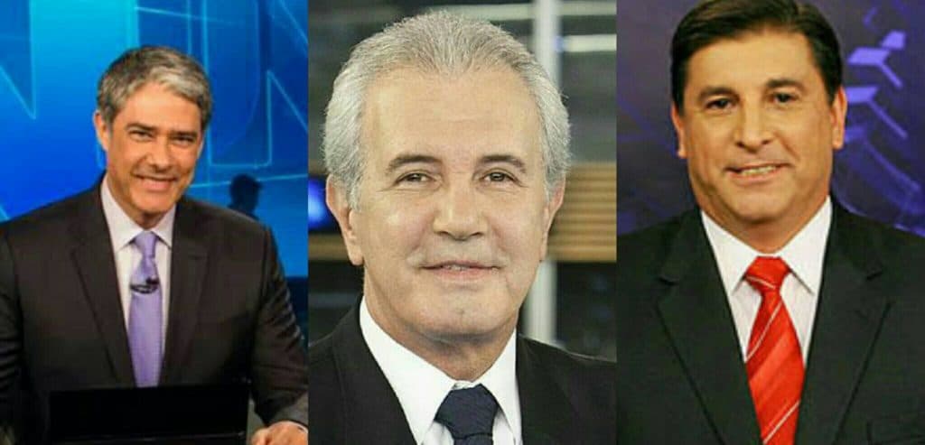 William Bonner, Celso Freitas e Carlos Nascimento, âncoras das Globo, SBT e Record, têm salários revelados com valores exorbitantes