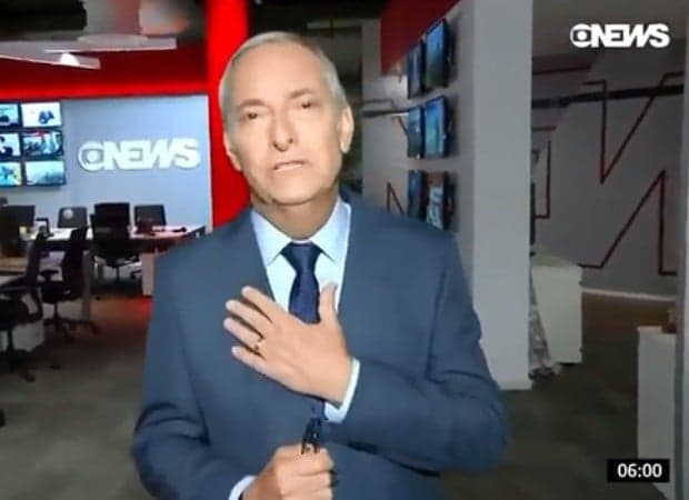 Após grave câncer, âncora da Globo, José Roberto Burnier, volta a apresentar jornal