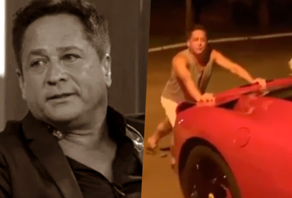 Milionário, Leonardo é flagrado no meio da rua empurrando Ferrari e descoberta avassaladora sobre o cantor é feita