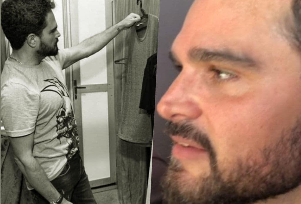 Luciano, da dupla com Zezé, tem foto divulgada, parte íntima fica à mostra e cantor explica: "Eu pinto"