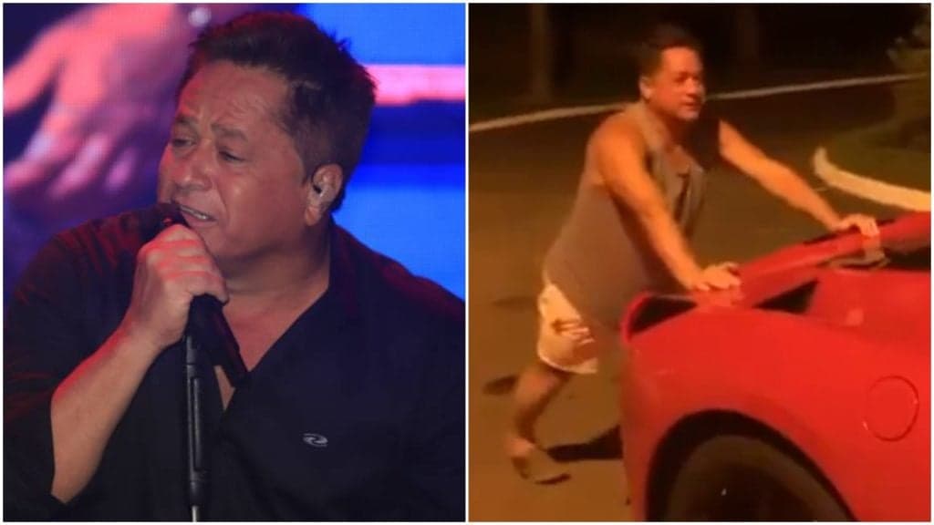 Leonardo surge em vídeo constrangedor empurrando Ferrari e causa ao explicar motivo: "Essa desgraça''