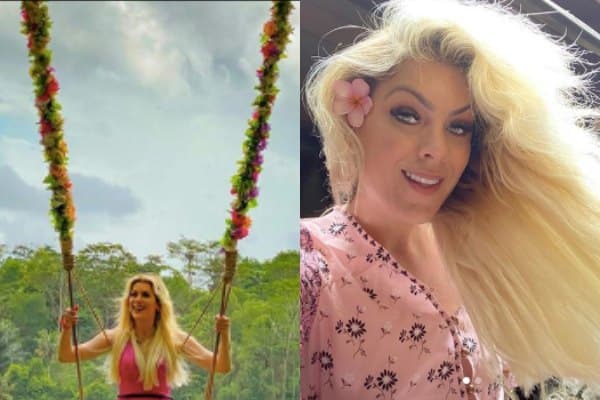 Renata Fan sobe no balanço usando vestido em local impressionante e foto divulgada deixa público incrédulo