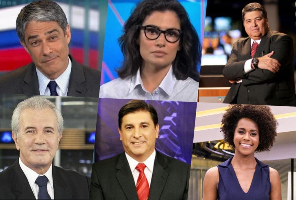Chocante! William Bonner, Renata Vasconcellos e Maju: Quanto ganham os 10 âncoras mais bem pagos da TV