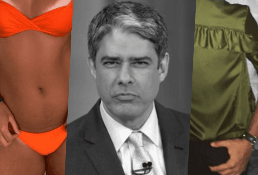 Eles cresceram! William Bonner vê namorada do filho expor fotos do rapaz e filha surgir com marquinha só de biquini