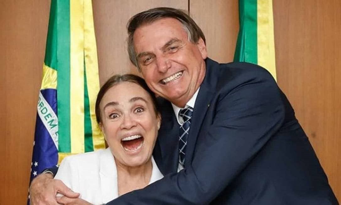 Regina Duarte e Jair Bolsonaro (Foto: Reprodução/Instagram)
