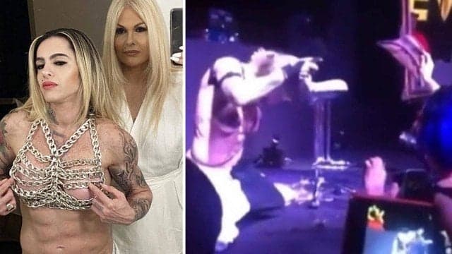 Morta! Mulher de Monique Evans tem performance chocante e termina o show com a cabeça raspada; veja