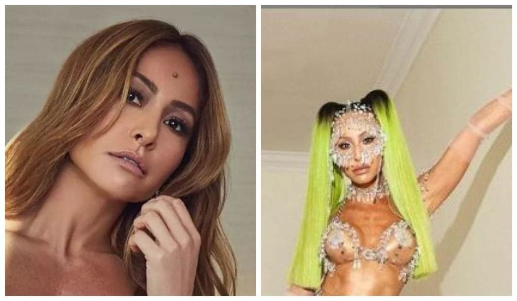 Sabrina Sato surge com roupa transparente em Baile da Vogue e não esconde nada