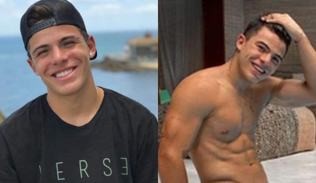 Thomaz Costa, ex de Larissa Manoela, surge com volume explodindo na sunga: “Excitado”