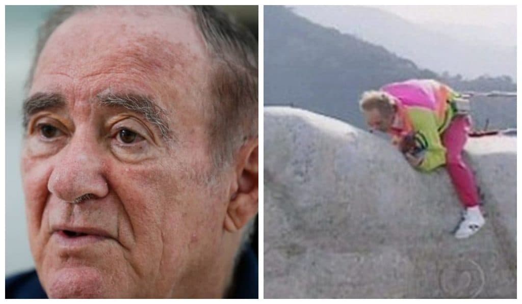 Aos 85 anos, Renato Aragão volta ao Cristo Redentor e se expõe em perigo novamente