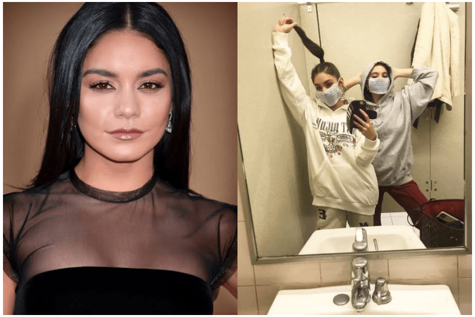 Vanessa Hudgens surge em clique usando máscara e dispara: "Não estamos com medo de nenhuma gripe"