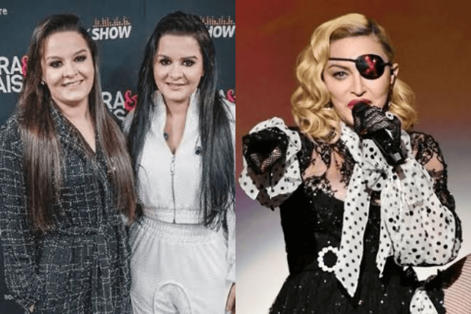 Madonna senta no colo de Maiara durante show e Maraisa ressalta: "Ninguém pra filmar"