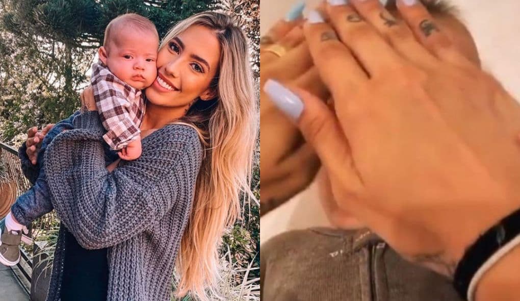 Gabi Brandt aparece 'amassando' rosto do filho em vídeo e recebe enxurrada de críticas