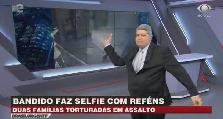 Datena se revolta ao vivo na Band e arremessa objeto: “Malditos, canalhas, vagabundos”