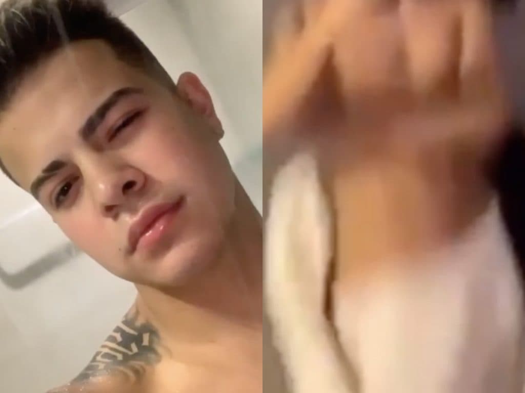 Jottapê passa dos limites, compartilha vídeo tomando banho e público enlouquece: "Me afogava de tanto mam**"