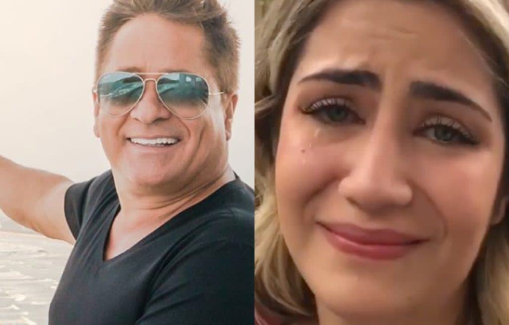 Filha de Leonardo compartilha foto do passado e gera revolta do irmão com mensagem: "Pau no c*''