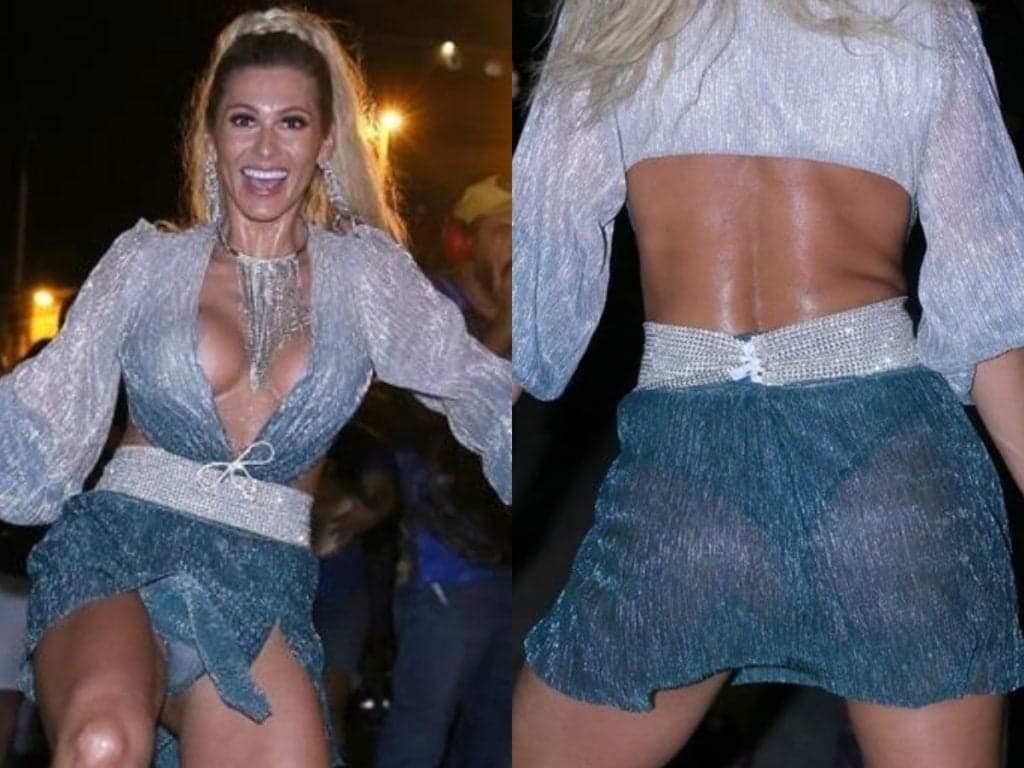 Sem sutiã, Lívia Andrade causa ao aparecer em ensaio de rua com roupa transparente