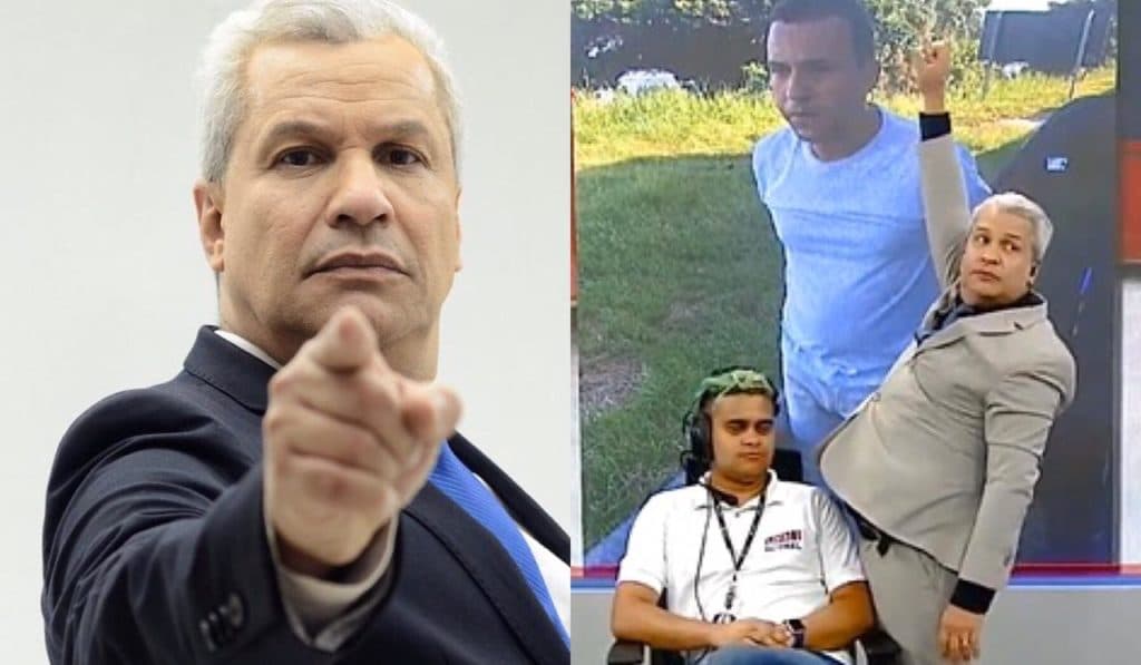 Sikêra Jr. defende Joelma, manda Ximbinha ir procurar tratamento e esfrega pênis em funcionário ao vivo na TV